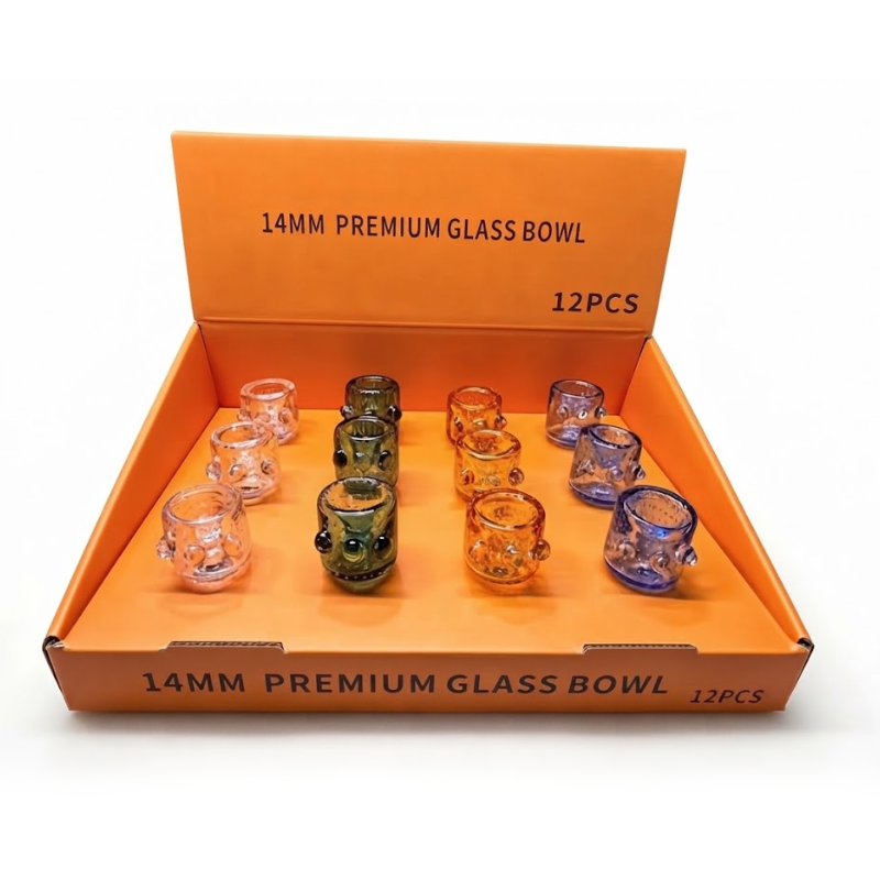 Premium Glass Bowl 14MM – 12PCS Display Box SS-1758