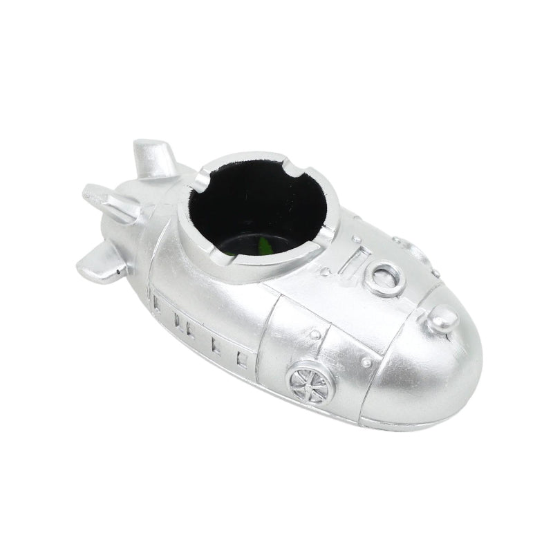 Resin Submarine Durable Decorative Resin Ashtray Silver SS-1809
