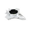 Resin Fighter Jet Durable Decorative Resin Ashtray Silver SS-1816
