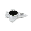 Resin Fighter Jet Durable Decorative Resin Ashtray Silver SS-1816