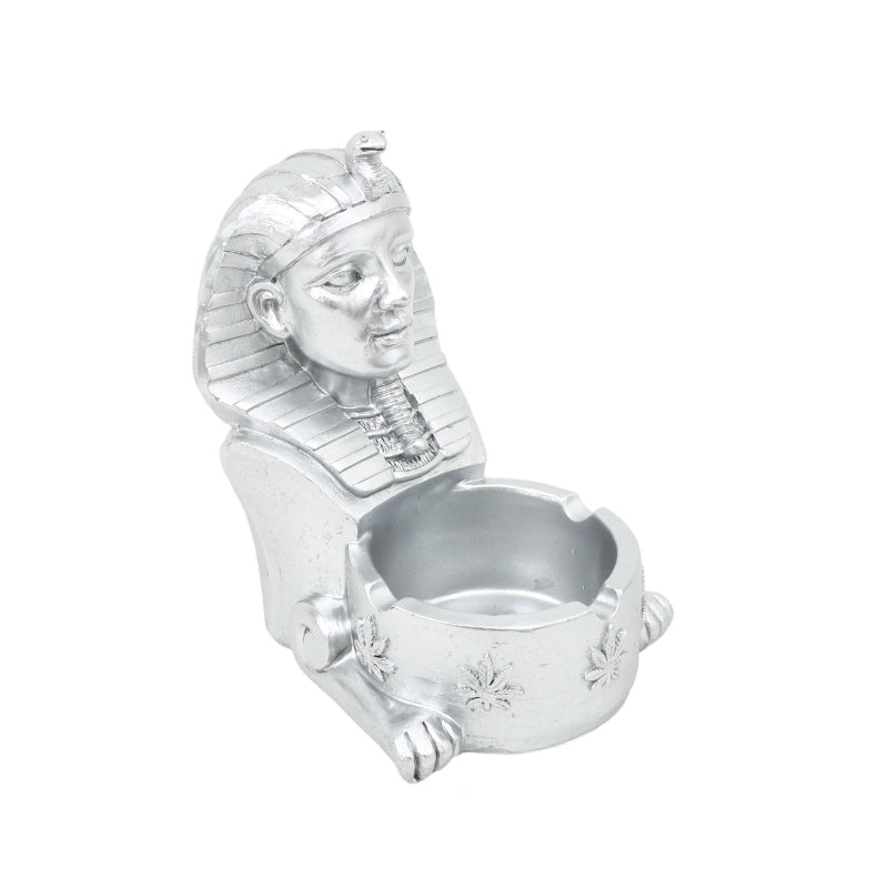 Resin Egyptian Pharaoh Durable Decorative Resin Silver Ashtray SS-1830