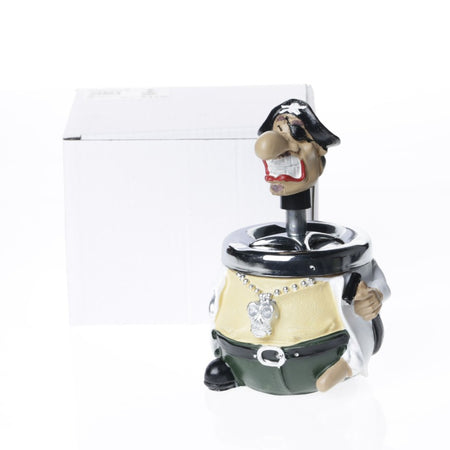 Spinning Ashtray pirate/old man Design Rotating Smokeless Push Down 8cm  SS-1834
