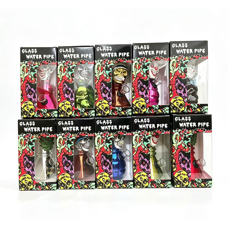 Collector's Edition Themed Mini Beaker Bong with 3D Sculpted Characters – Assorted Styles SS-2151 x 1