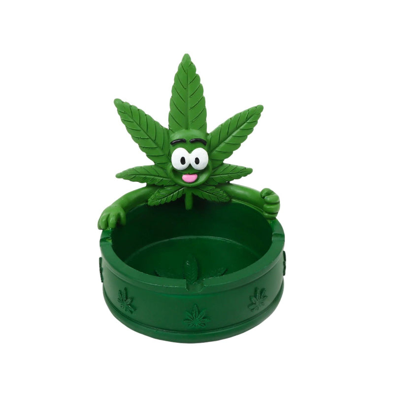 Resin Cute Leaf Character Durable Decorative Resin Ashtray SS-2325