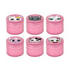 63mm Pink Cartoon Cat Metal Grinder – Assorted Cute Animal Designs 12 Pack SS-2529