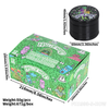 Hall of Weed 5-Part Herb Grinder – 60mm Black Grinder 12 Piece SS-3133. E