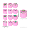 Bake Bunny 60mm Acrylic Herb Grinder – 5-Part Pink Design with Storage 12 Piece SS-3140. F