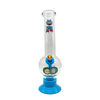 Rick Bong | Rick and Morty Curved Glass Bong Blue 20cm SS-3502