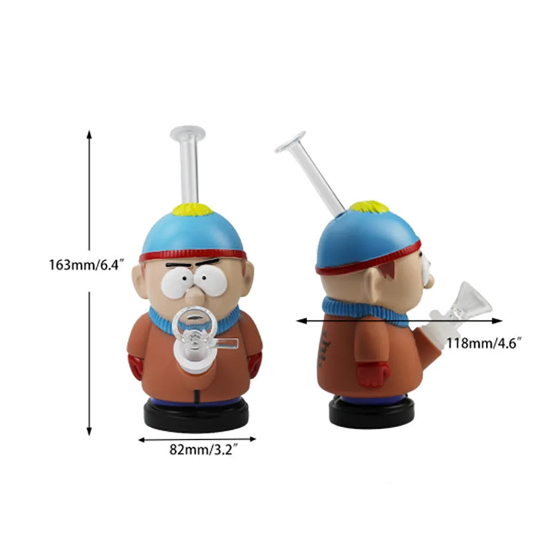 South Park Stan Silicone Figurine and Clear Glass Waterpipe Bong 16.5cm SS-4606