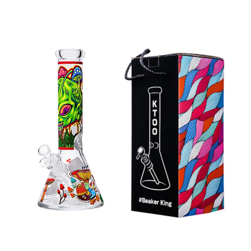 Glass Beaker Bong Aliens SS-4720