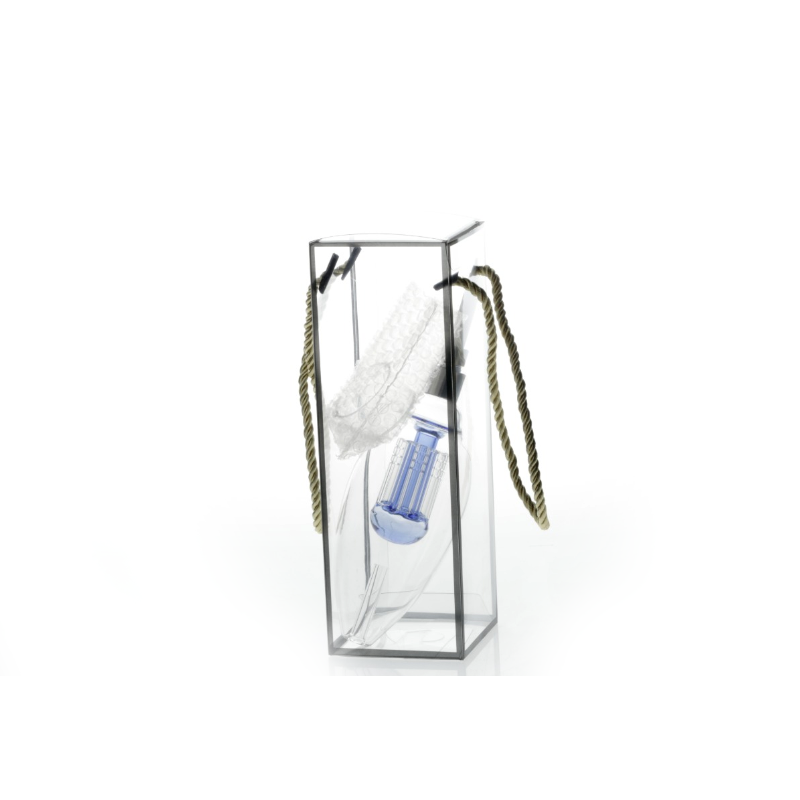 Light Bulb Glass Dab Straw Kit – Tree Perc, Ceramic Tip 3mm SS-4825