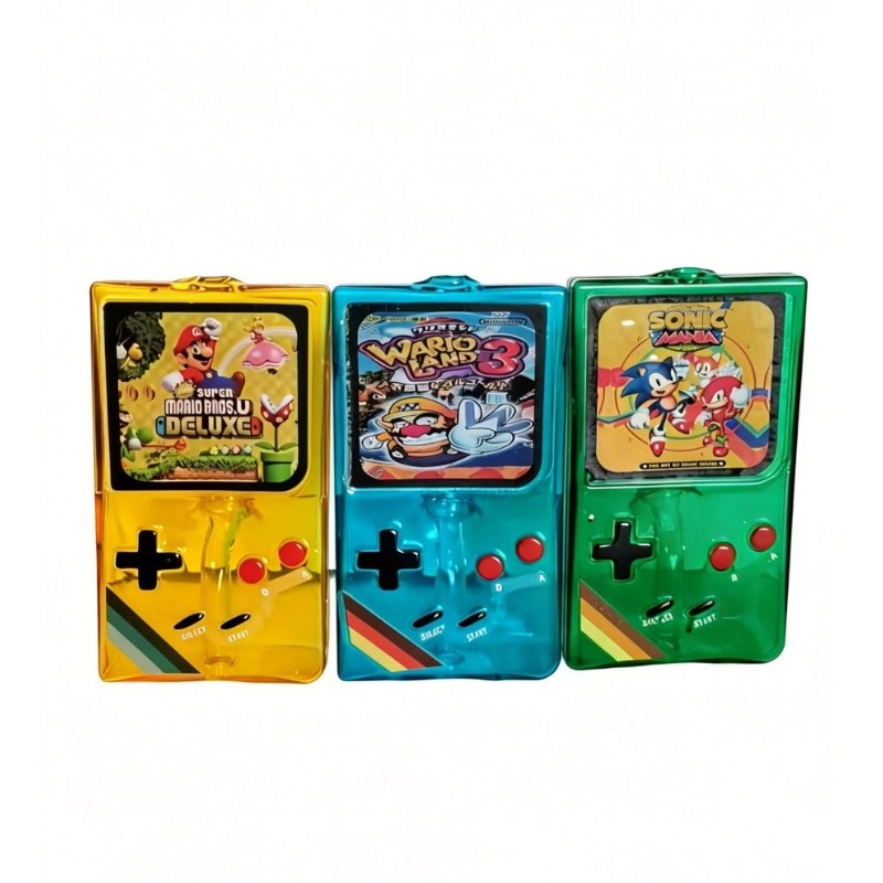 Retro Mini Handheld Game Console – WATER PIPE assorted colours x 1