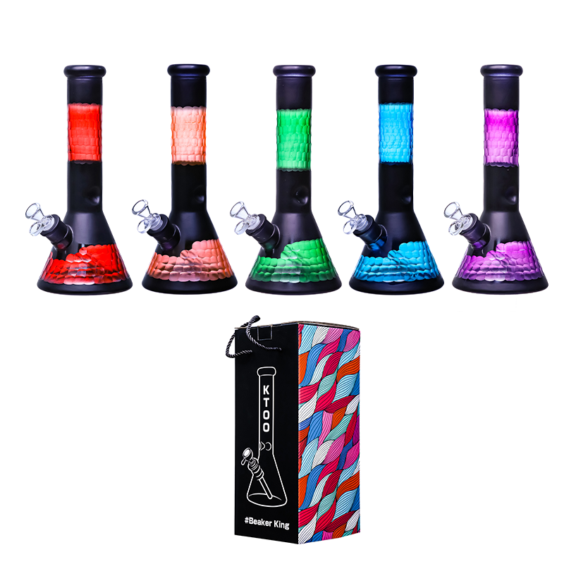 Glass Beaker Bong Assorted Colors SS-6256