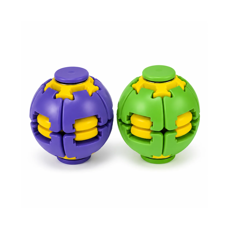 Stress Relief Ball Press-to-Spin Fidget - Assorted Colors SS-6509