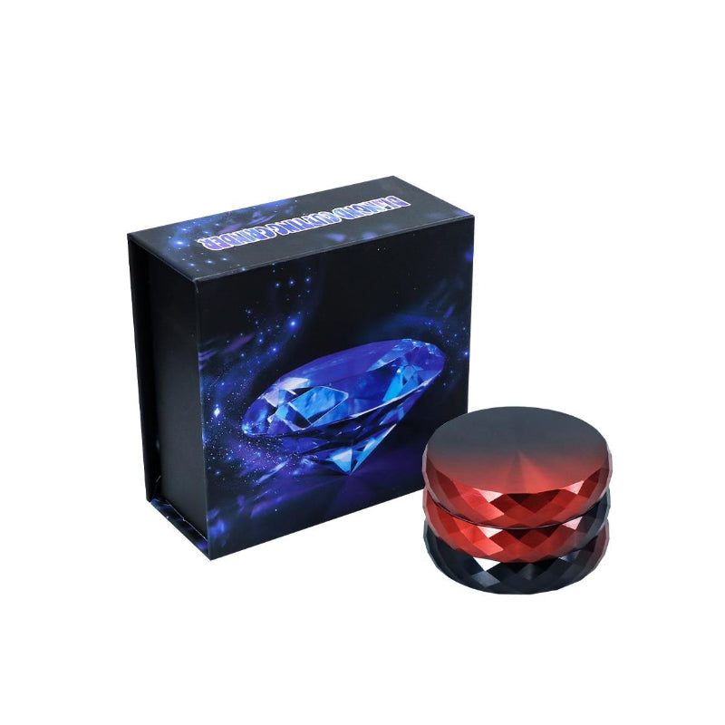 High Quality Metal Grinder Diamond Cut 63mm Red Super Non-Stick SS-6699