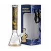 15.5" Egyptian Hieroglyph / 7 mm / Glow in the dark / Glass Bong Assorted Colors SS-6930