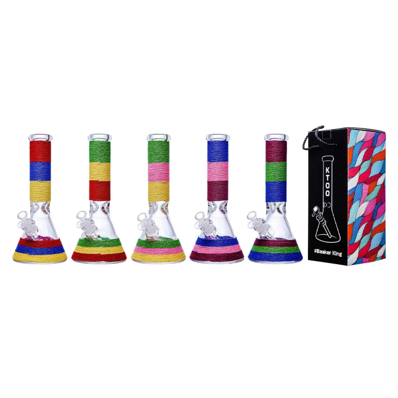 Glass Beaker Bong Assorted Colors SS-6949