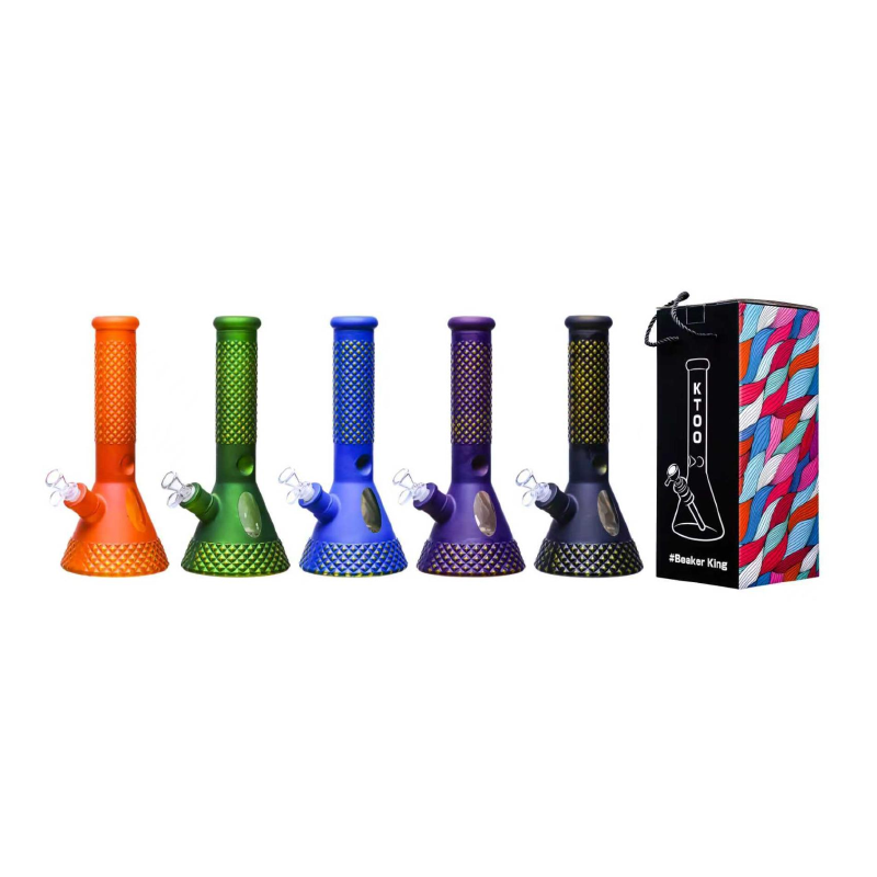 Glass Beaker Bong Assorted Assorted Colors SS-6956
