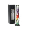 High Quality Gradient Leaf Glass Water Pipe Bong – Straight Tube Bong 40cm SS-7623-C Boxed