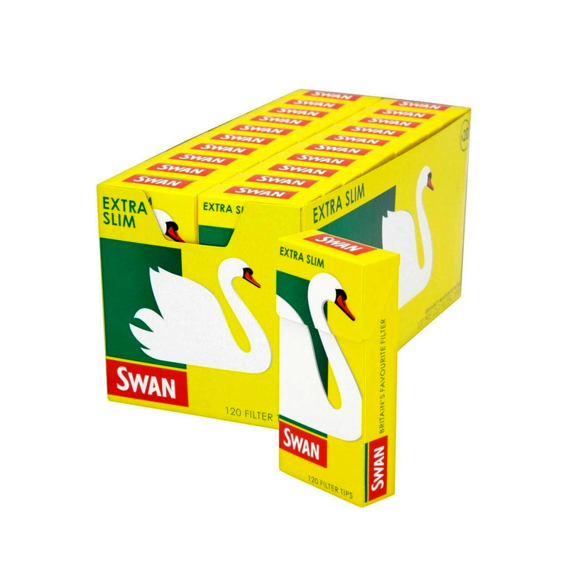 Swan Extra Slim 120 Filter Tips 20 pack - full box