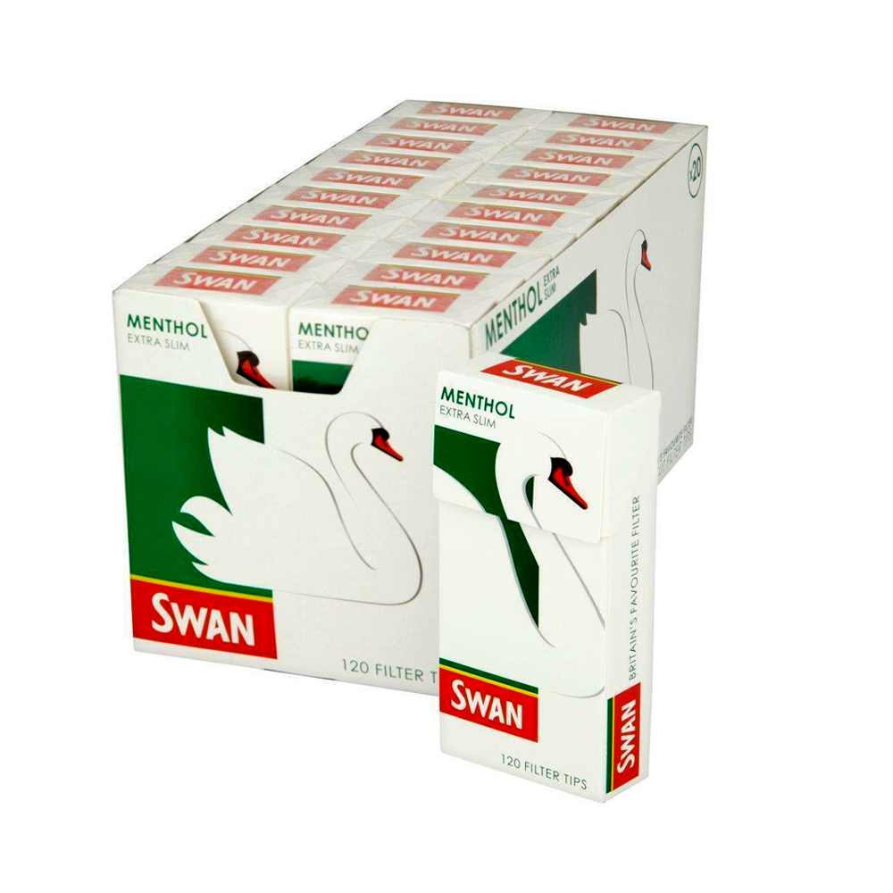 Swan Menthol Extra Slim 120 Filter Tips