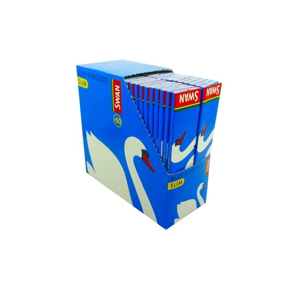Swan King Size Blue Slim Rolling Papers 50 Packs