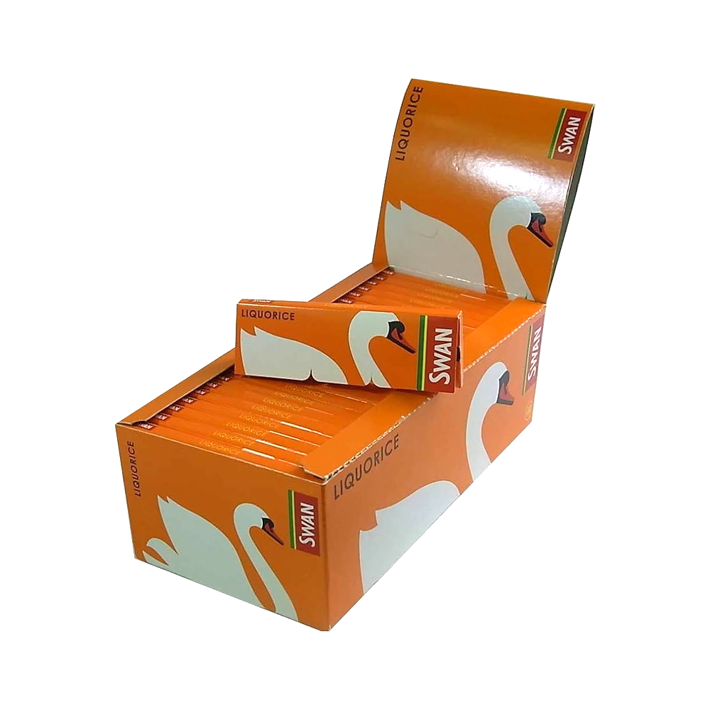 Swan Regular Liquorice Rolling Papers Box of 50 Packs