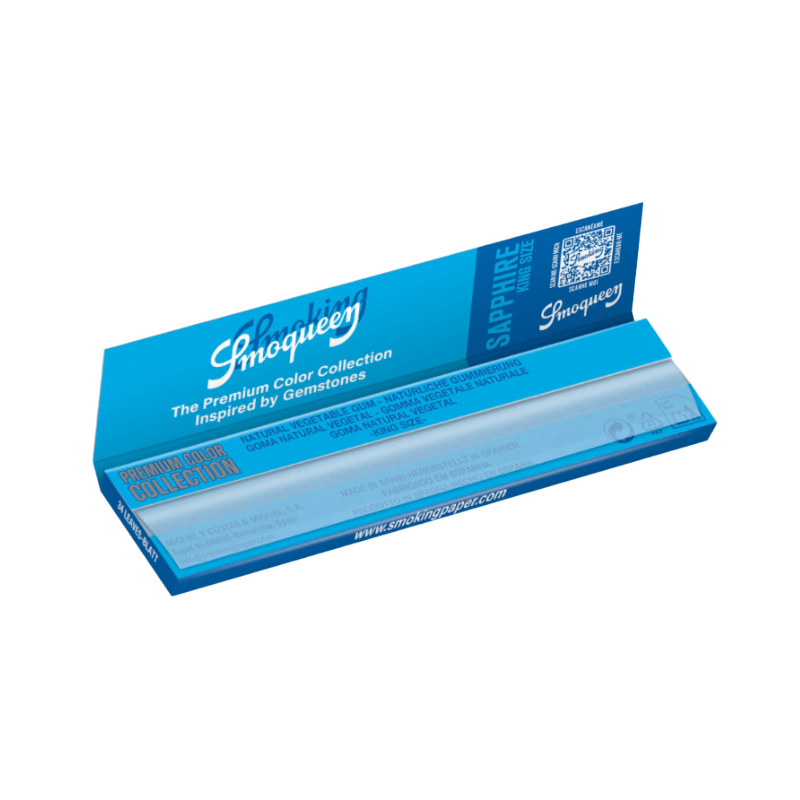 Smoking ‘Smoqueen’ Sapphire King Size Rolling Paper 50 pack