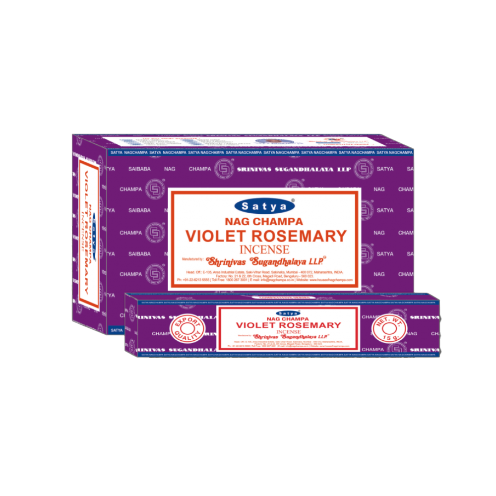 Satya Incence Sticks Violet Rosemary