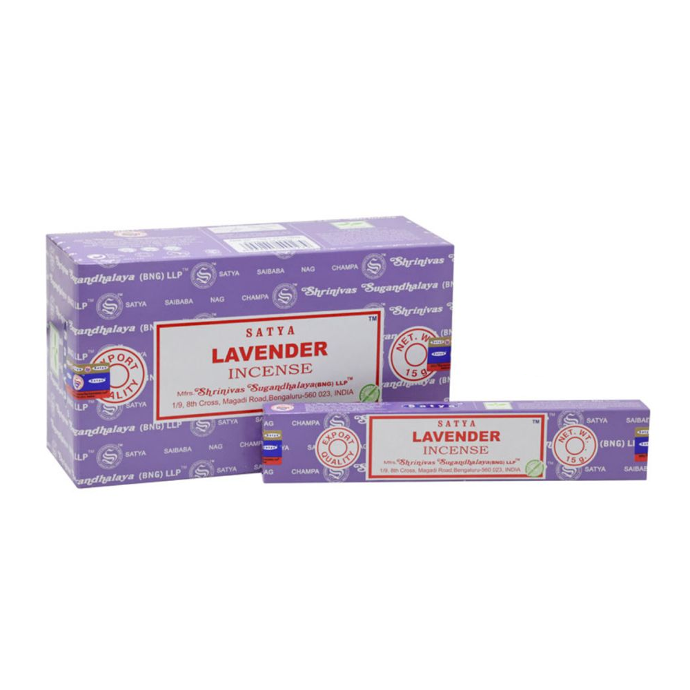 Satya Incence Sticks Lavender 12 pack