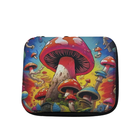 Zipper Set Smoking Bong Set with Ashtray, Grinder, Tray and Containers Gift Set - Sharoom