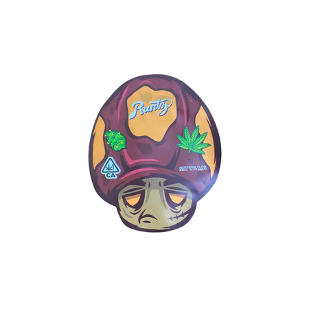 3.5g Shell Head Mylar Bags x 100 bags (1 pack)