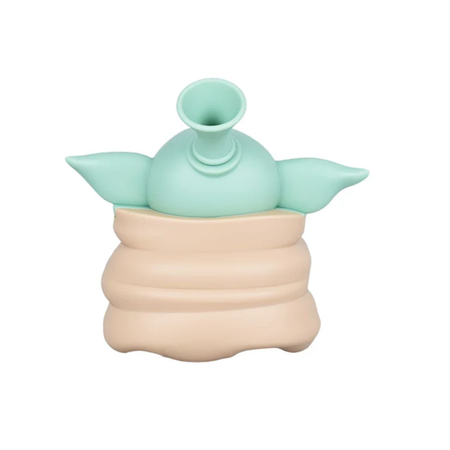 Baby Yoda Silicone Water Pipe - 4.5"