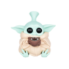 Baby Yoda Silicone Water Pipe - 4.5" - assorted colours