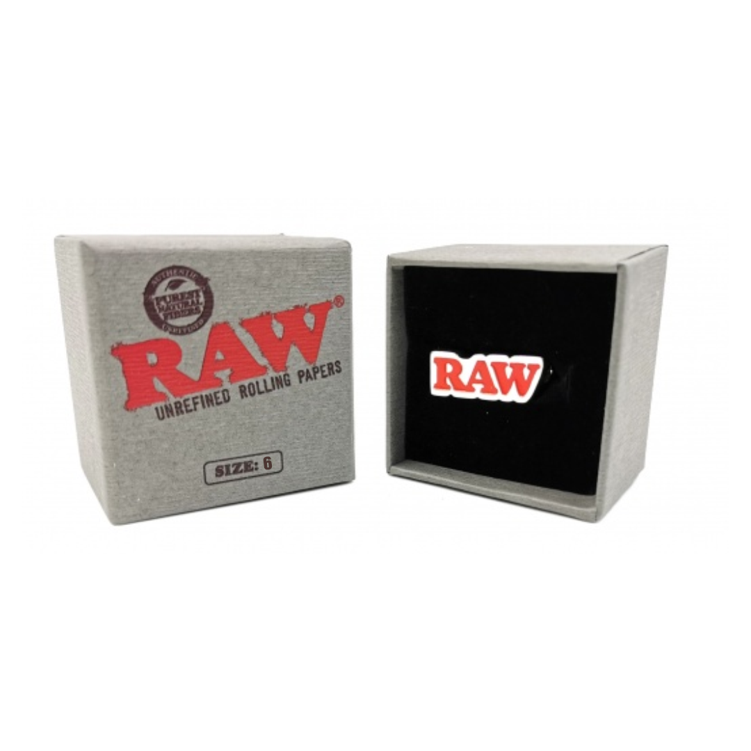 RAW Silver Smoker Ring Size 6