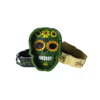 POLY STONE ASHTRAYS - FLORAL SKULL MIXED COLORS 6PCS in Display box SS-1610