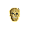 POLY STONE ASHTRAYS - FLORAL SKULL MIXED COLORS 6PCS in Display box SS-1610