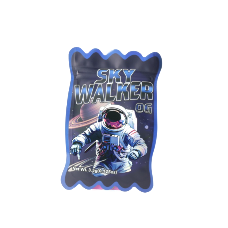 3.5g Sky Walker Mylar Bags x 100 bags (1 pack) SS-1011