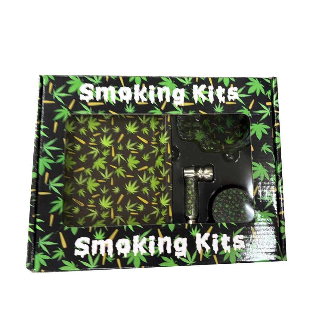 New Smoking Kit 4 Piece Set ASSORTED DESIGN Gift Set