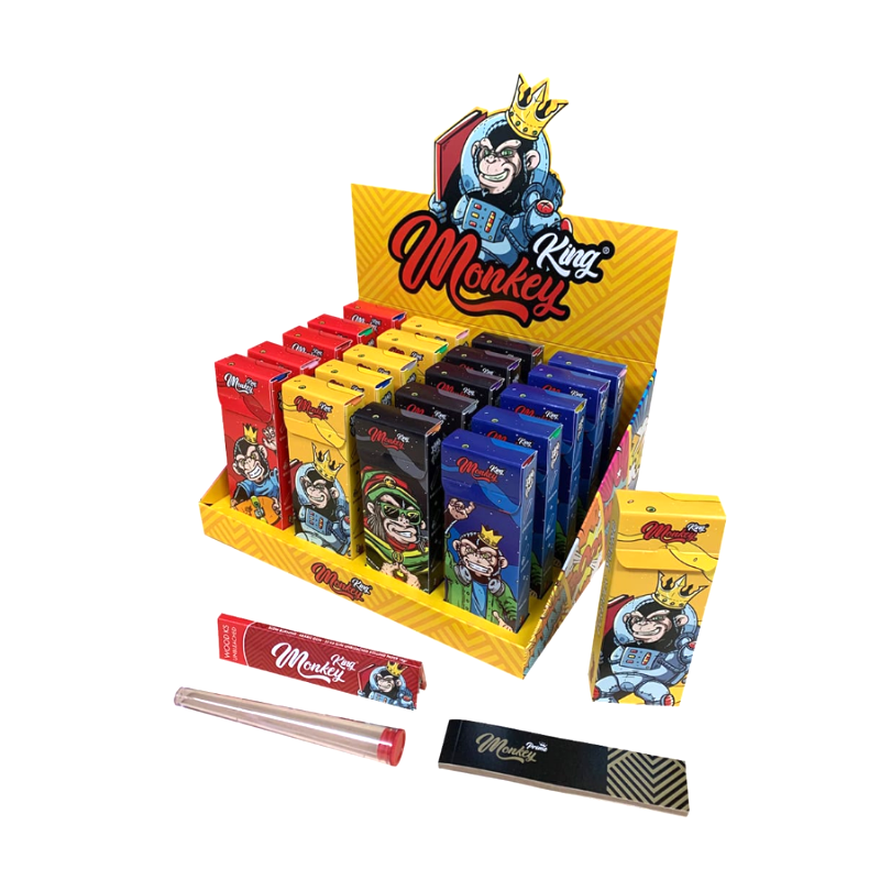 Monkey King Smokers Kit – Rolling Papers, Tips & Tube – 20 Pack