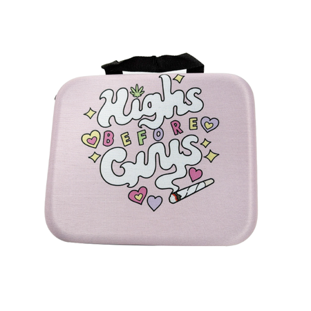 Zipper Set Smoking Bong Set with Ashtray, Grinder, Tray and Containers Gift Set - Highs Before