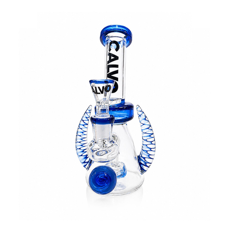 Calvo G﻿l﻿a﻿s﻿s Bong Space Horn Blue Rig 21cm CG-63B