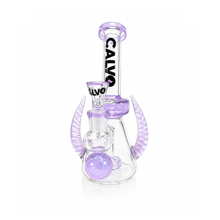 Calvo G﻿l﻿a﻿s﻿s Bong Space Horn Purple Rig 21cm CG-63PU