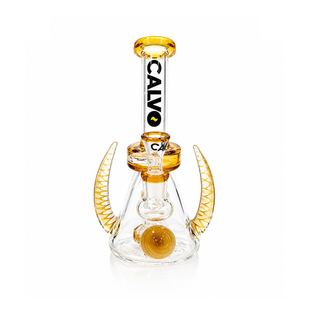 Calvo G﻿l﻿a﻿s﻿s Bong Space Horn Yellow Rig 21cm CG-63Y