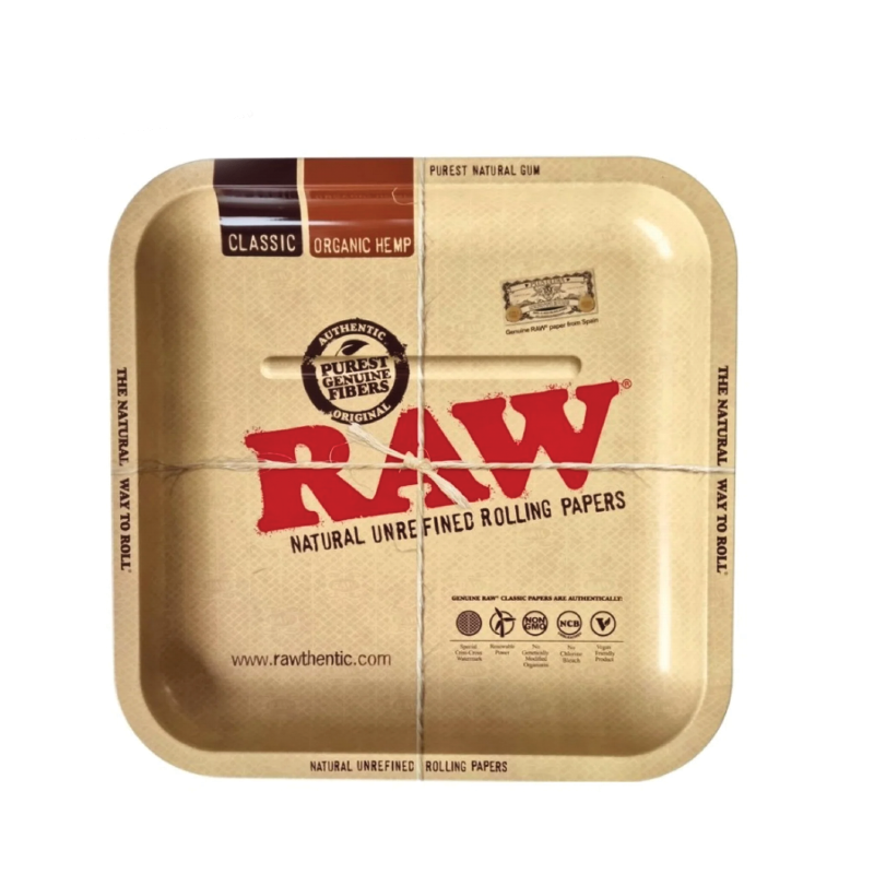 RAW Classic Metal Rolling Tray Square 23.2 x 23.2 cm x 1
