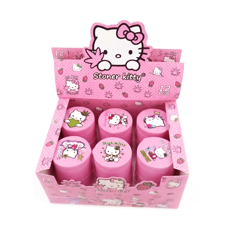 Stoner Kitty Grinder 5 Part– 60mm (12 Pack)