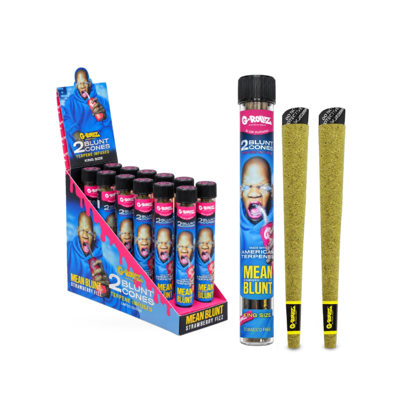 G-ROLLZ Limited Edition Mean Blunt Strawberry Fizz Blunts Cone x12