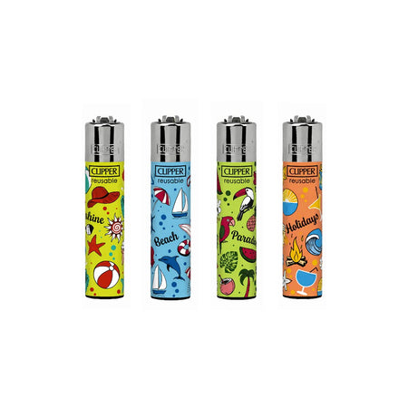 Clipper Classic Large Lighter SUMMER PATTERN EX X 48 lighters CL3A1971EXH-D48