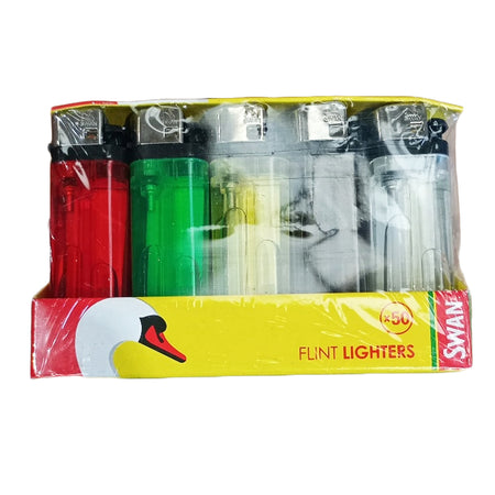 Swan Flint Disposable Lighters 1X50