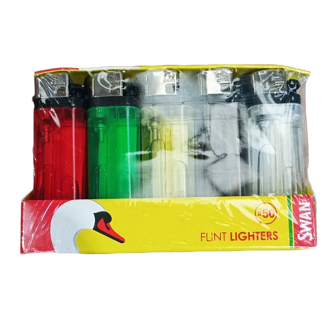 Swan Flint Disposable Lighters 1X50